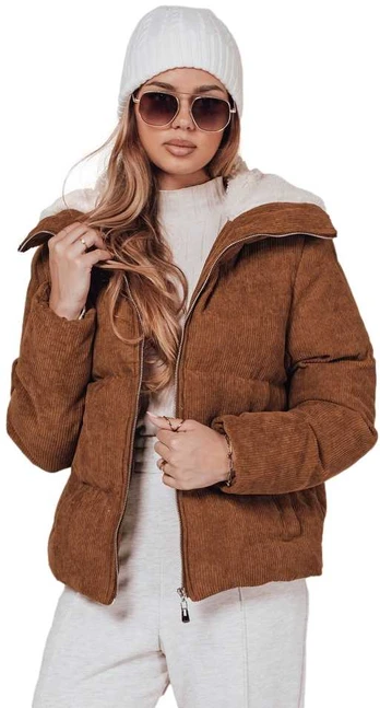 Moteriška žieminė ruda striukė Trendy