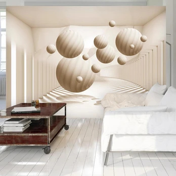Artgeist Fototapetas - rusvai gelsvas Balls