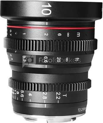 Meike MK 10mm T2.2 Fuji X vatting