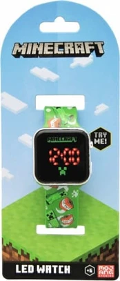 Kids Licensing Minecraft LED Laikrodis