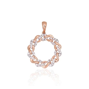 Auksinis pakabukas su deimantais Diamond Sky "Omega"