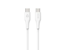 Kabelis Estuff Infinite ES604170, 2 x USB Type-C, 1 m, balta kaina