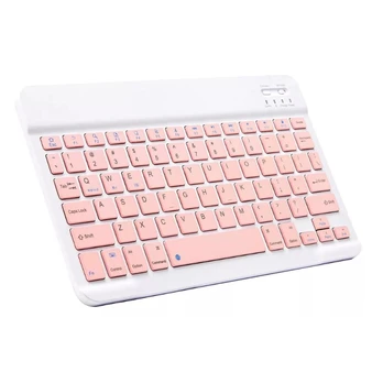 Belaidė bluetooth klaviatūra - rožinė