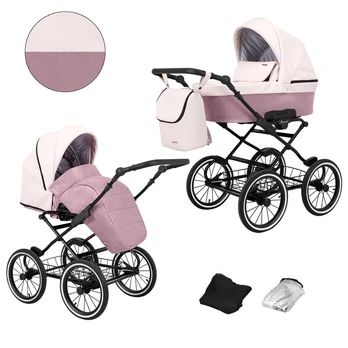 Universalus vežimėlis Romantic Kunert 2in1 Pink ECO
