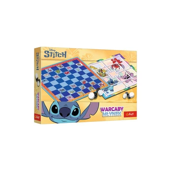 Trefl Žaidimas Warcaby i Młynek Lilo_Stitch 02799