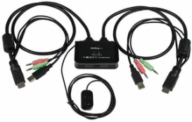 StarTech 2 PORT HDMI CABLE KVM SWITCH/IN kaina