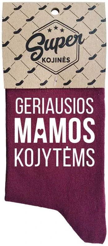 Moteriškos kojinės "Geriausios mamos kojytėms"