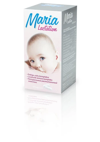Maisto papildas Maria Lactation, 60 kapsulių