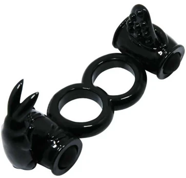 Baile For Him BAILE - SWEET RING DOUBLE RING WITH DOUBLE RABBIT