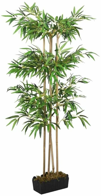 Dirbtinis bambukas, žalios spalvos, 80cm, 380 lapai
