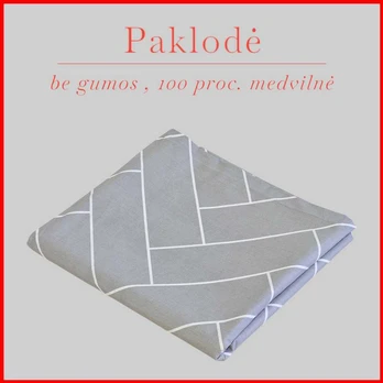 100 proc. medvilnės paklodė - 240x240cm.