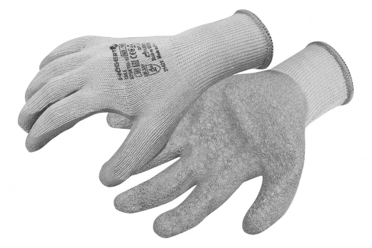 Blue DILL latex-coated protective gloves pilkas/mėlynas 8