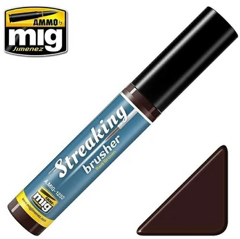 Vallejo AMMO by MIG Jimenez AMMO MIG - Sendinimo priemonė STREAKINGBRUSHER Raudona Brown 1252