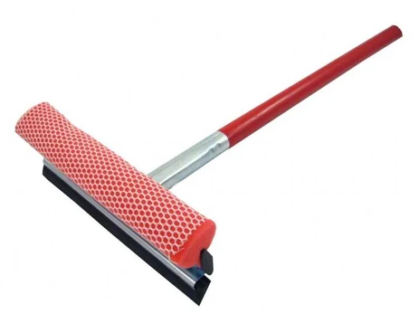 Šepetys langų valymo su mediniu kotu 42cm