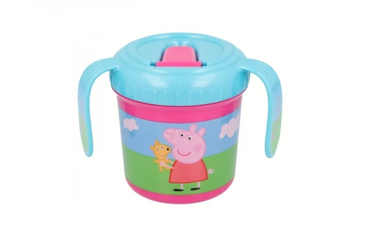 Peppa Pig mokomasis puodelis su snapeliu, 250 ml
