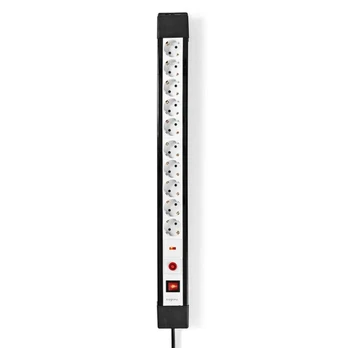 Nedis surge protector 10 outlets cable 3m
