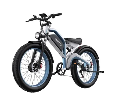 Duotts N26 elektrinis dviratis (26") ONESPORT-N26-WHITEBLUE