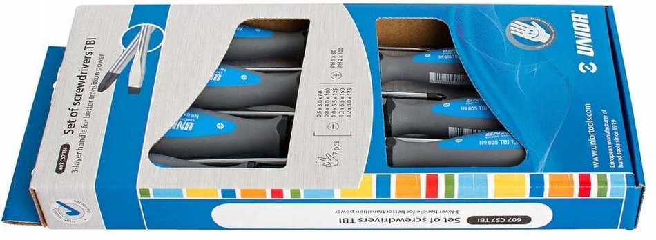 SCREWDRIVERS SET 7PCS. 5X FLAT 2X PH UNIOR