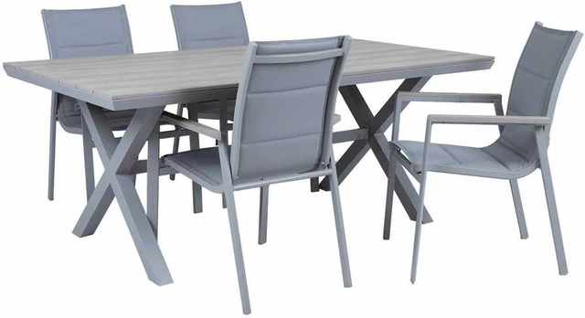 Lauko baldų komplektas Sodo baldų komplektas CORINNA table and 4 chairs