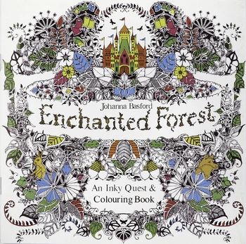 Spalvinimo knygelė Enchanted Forest Mandala, Ragi, 24 psl.