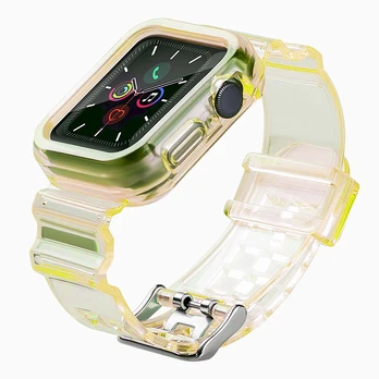 Išmaniojo laikrodžio Apple silikoninis dirželis, Geltonos spalvos, 38/40/41mm