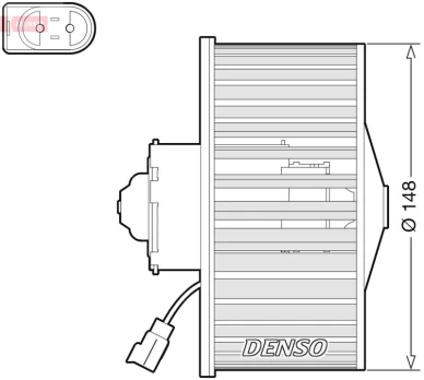 Vidaus pūtiklis DENSO DEA10054