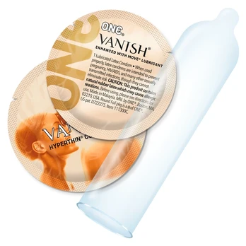 ONE Vanish Hyperthin plonas prezervatyvas, skaidrus, 12 vnt.
