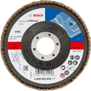 Šlifavimo diskas Bosch X431, 115 mm x 22.23 mm