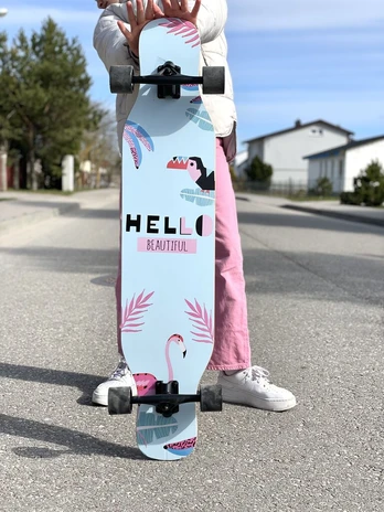 Riedlentė longboard flamingas 105 cm.