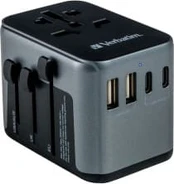 Verbatim - Universal Travel Adapter UTA-03 PD30W/QC / 2xUSB / 2xType-C