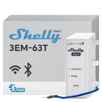 Shelly 3EM-63T Gen3 (flat terminal modelis)