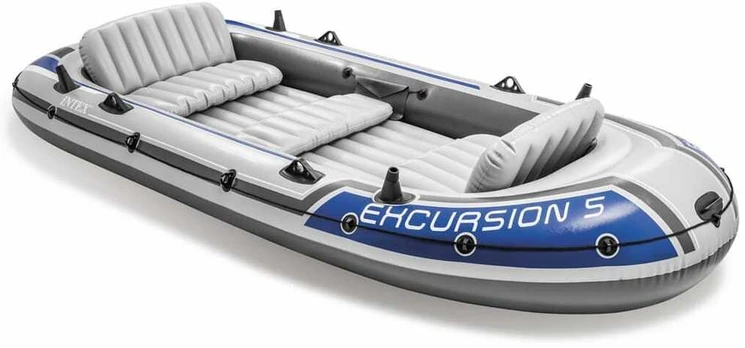 Pripučiama valtis su irklais ir pompa Intex Excursion 5