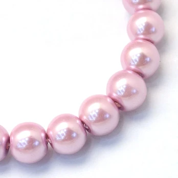 Stikliniai perliukai 4 mm. 1 gija