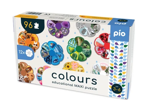 Maxi dėlionė COLOURS, 3-6 metų vaikams