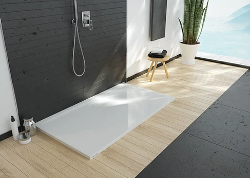 Dušo padėklas Sanplast Space Mineral B-M/Space 80x110x1,5 spalva balta