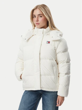 Tommy Jeans Pūkinė striukė Alaska DW0DW18610 Balta Regular Fit