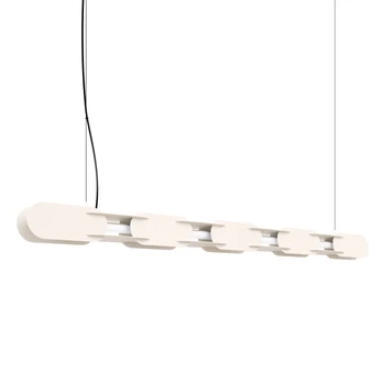 Pakabinamas šviestuvas 158 cm – linijinis, smėlio, DALI pritemdymas