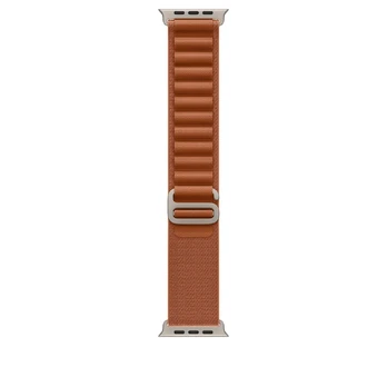Apyrankė Apple Watch 49mm Terra Cotta Alpine Loop - Small - Natural Titanium Finish