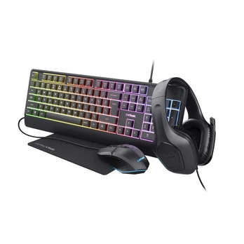 Klaviatūra ir pelė GXT792 QUADROX/4-IN-1 BUNDLE ENG 25155 TRUST