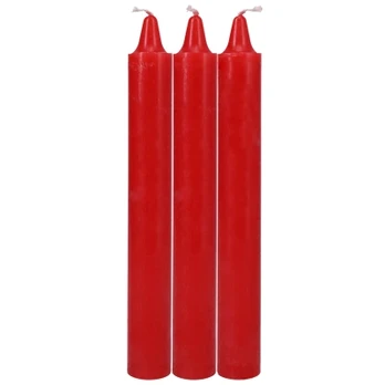 Doc Johnson Japanese Drip Candles Raudona - 3-Pack Sensation Play Set