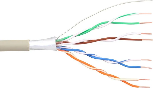 InLine Installation telefono kabelis 4x2x0,6mm ekranuotas, 100m (69987)