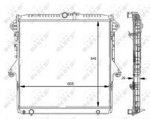 Variklio radiatorius NRF NRF 59074