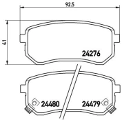 Stabdžių trinkelių rinkinys, diskinis stabdys BREMBO P 30 033 kaina
