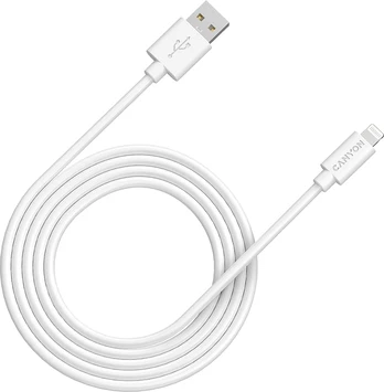 CANYON kabelis MFI-12 USB-A į Lightning 2m Baltas