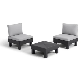 Keter Sodo baldų komplektas Elements Balcony Set pilka|šviesiai pilka
