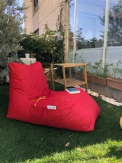 Pupelių maišas Daybed - Raudona kaina