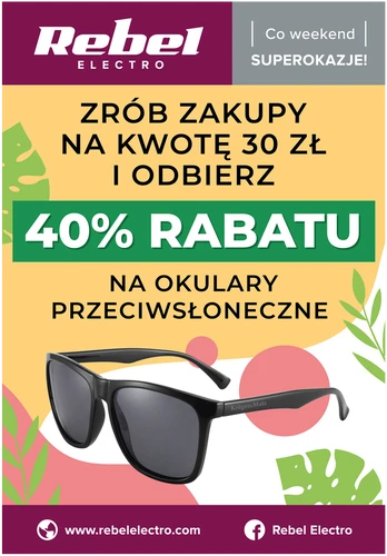 Plakatas Rebel Electro – Akcija akiniams