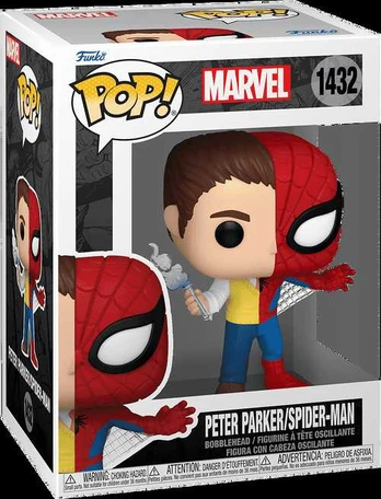 FUNKO POP! Vinilinė figūrėlė: Marvel - Spider-Man / Peter Parker (Split)