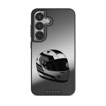 Pit Stop - Samsung Galaxy S25 Case, Elite Mirror Dark (Magnetic) / Silver