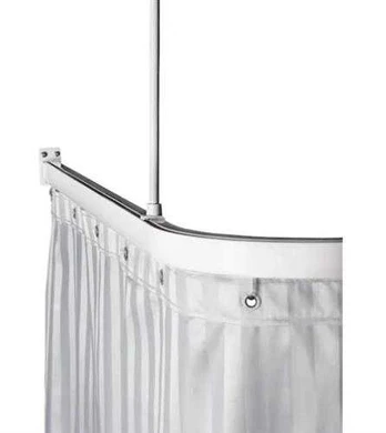 Leijma Aps Forh. stang 90x90 hvid m/loftstøtte